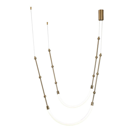 Подвесные светильники — Подвесной светодиодный светильник Indigo Corda 14010/2P Brass V000063L купить в  Подвесные светильники — Подвесной светодиодный светильник Indigo Corda 14010/2P Brass V000063L купить в