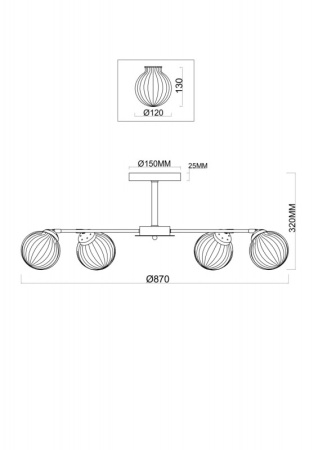 Люстры на штанге — Люстра на штанге Freya FR5041PL-10BS купить в 