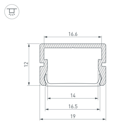 Профили для светодиодных лент — Профиль Arlight 045498 купить в  Профили для светодиодных лент — Профиль Arlight 045498 купить в