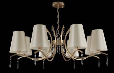 Люстры подвесные — Подвесная люстра Crystal Lux RENATA SP8 GOLD купить в 