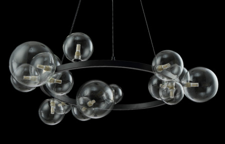 Подвесные светильники — Подвесной светильник Crystal Lux AGATA SP15 BLACK/TRANSPARENTE купить в 