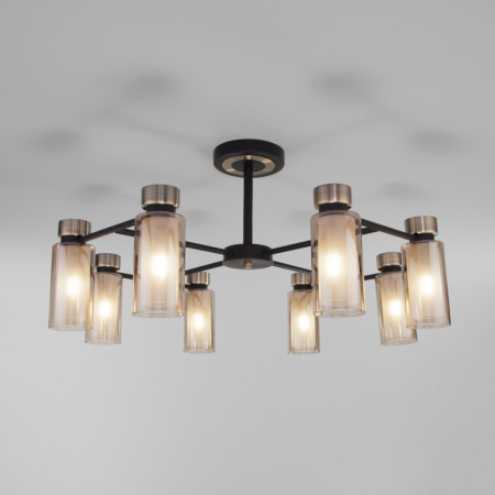 Люстры на штанге — Люстра на штанге Eurosvet 70115/8 черный купить в 