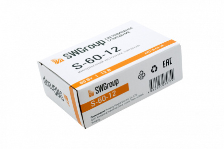 Блоки питания для светодиодных лент — Блок питания для светодиодной ленты SWG S-60-12 купить в 