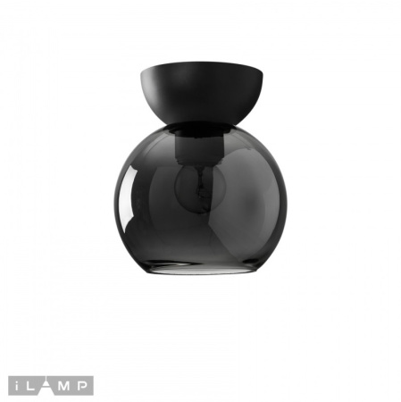 Накладные светильники — Накладной светильник iLamp C6079-1 BK+SM купить в 