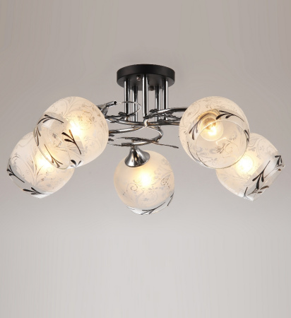 Потолочные люстры — 2320/5 анти-хром купить в 