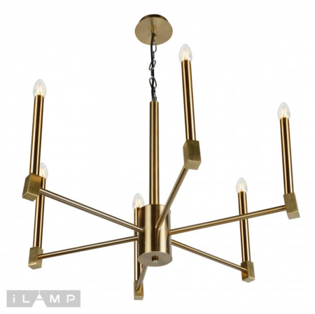 Люстры подвесные — Подвесная люстра iLamp S1002/6 GD купить в 