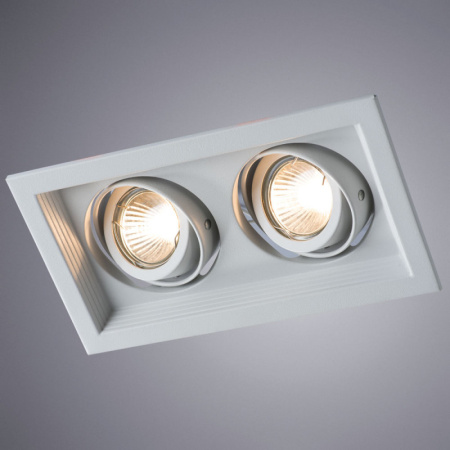 Встраиваемые точечные светильники — Встраиваемый светильник ARTE Lamp A6661PL-2WH купить в 