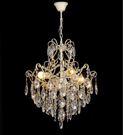 Люстры подвесные — 1502/4 белый с патиной золото купить в 