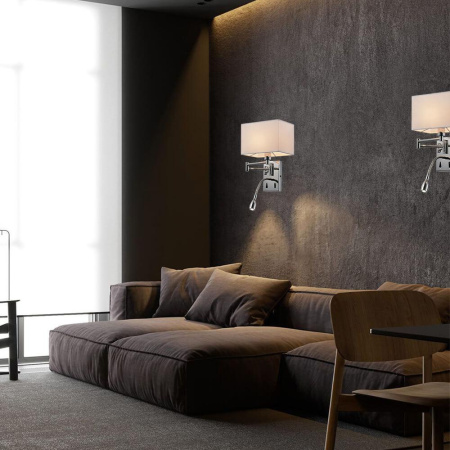 Потолочные светильники — Бра Lumien Hall Lekko LH1058/1W-NK-WT купить в 