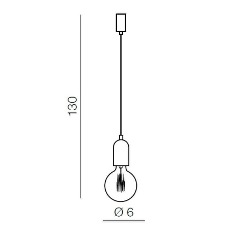 Подвесные светильники — Подвесной светильник Azzardo Volta 1 AZ2384 купить в 