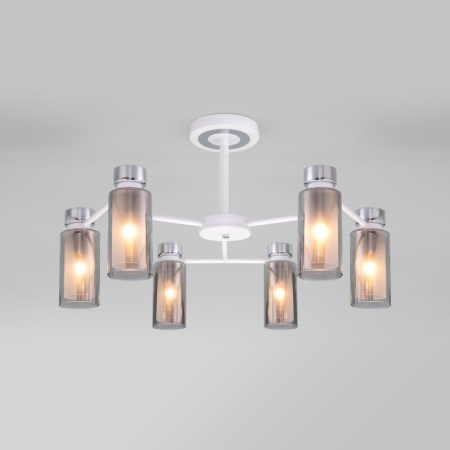 Люстры на штанге — Люстра на штанге Eurosvet 70115/6 белый купить в 