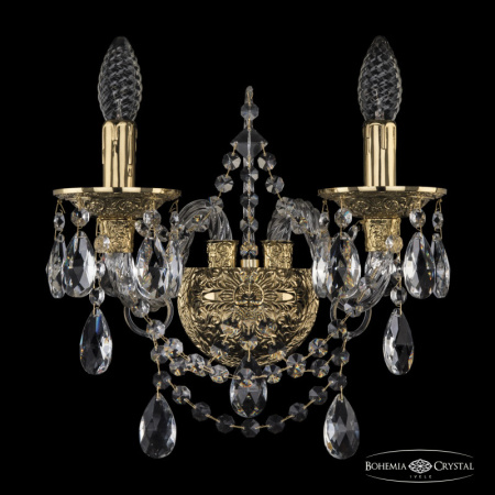 Настенные бра — Бра Bohemia Ivele Crystal 16111B/2/141 G купить в 