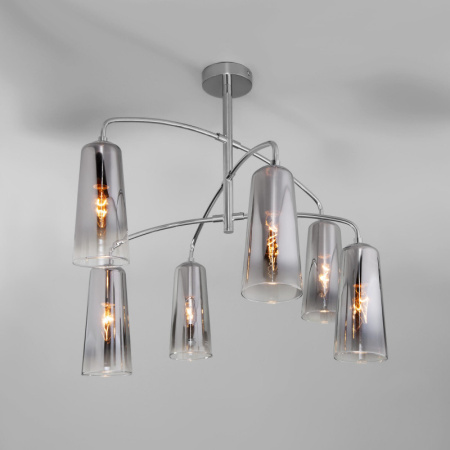 Люстры на штанге — Люстра на штанге Eurosvet 70137/6 хром купить в 