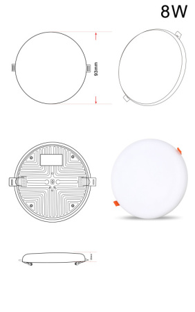 Встраиваемые точечные светильники — Встраиваемый светильник Zortes ZRS.57793.8 купить в 