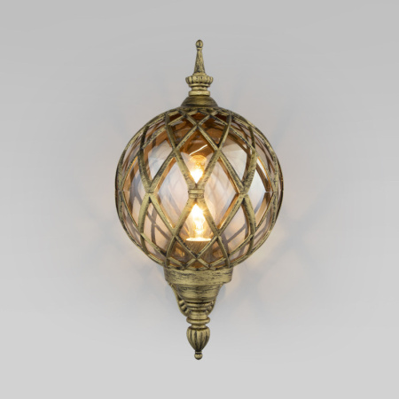 Уличные настенные светильники — Светильник настенный Elektrostandard Sirius U черное золото купить в 