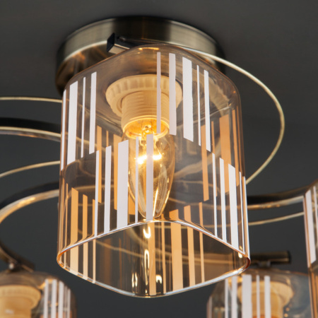 Люстры на штанге — Люстра на штанге Eurosvet 30124/5 античная бронза купить в 