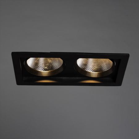Встраиваемые точечные светильники — Встраиваемый светильник ARTE Lamp A7007PL-2BK купить в  Встраиваемые точечные светильники — Встраиваемый светильник ARTE Lamp A7007PL-2BK купить в