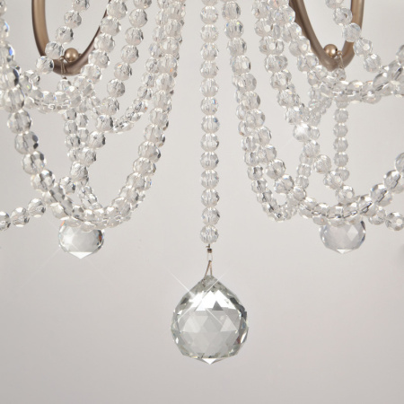 Люстры подвесные — Подвесная люстра Eurosvet 10088/6 перламутровое золото Strotskis купить в 