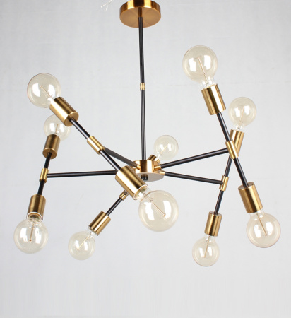 Потолочные люстры — 42433/10 черный+золото купить в 