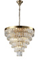 Люстры каскадные — Каскадная люстра Crystal Lux ABIGAIL SP-PL15 D620 GOLD/TRANSPARENT купить в 