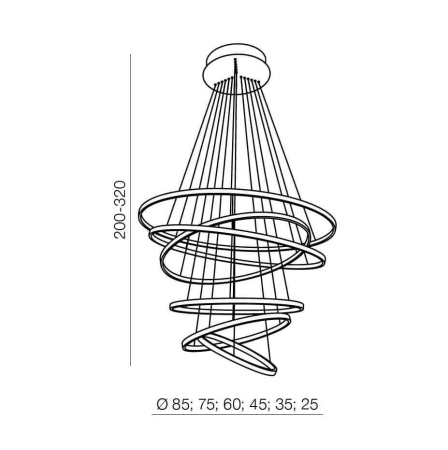 Люстры подвесные — Подвесная люстра Azzardo Wheel 6 Long Dimm AZ2921 купить в 