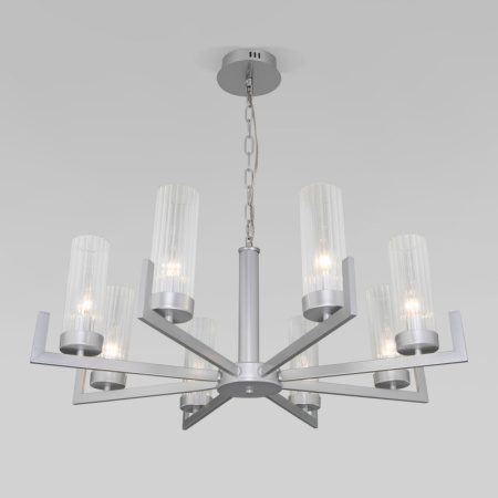 Люстры подвесные — Подвесная люстра Eurosvet 60133/8 серебро купить в 