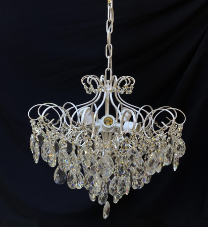 Люстры подвесные — 0988/6 белый с патиной золото - прозрачный купить в 