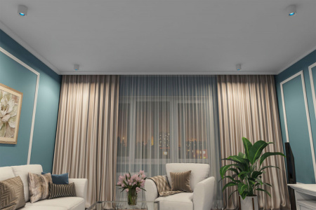 Накладные точечные светильники — Накладной светильник Denkirs DK3090-WH+CY купить в 