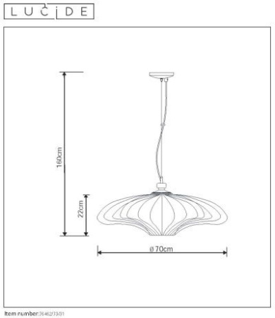 Подвесные светильники — Подвесной светильник LUCIDE 76462/73/31 купить в 