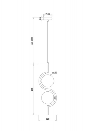 Подвесные светильники — Подвесной светильник Freya FR5124PL-02BS купить в 