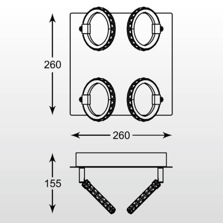 Споты — Светодиодный спот Zumaline Toledo CK170815-4 купить в 