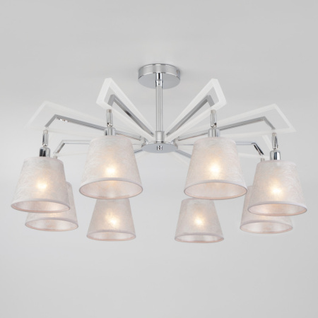 Люстры на штанге — Люстра на штанге Eurosvet 60082/8 хром купить в 