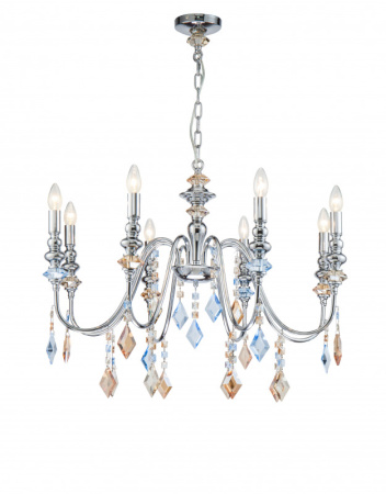 Люстры подвесные — Подвесная люстра Lucia Tucci MAYA 4450.8 chrome купить в 