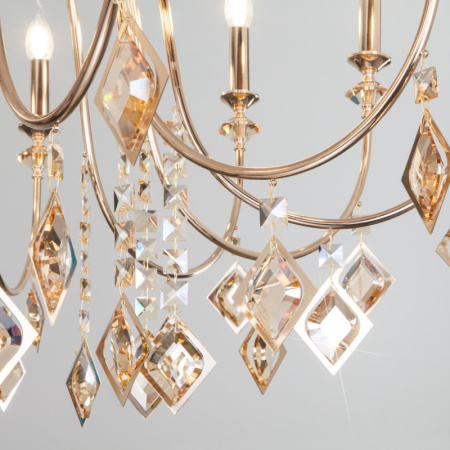 Люстры подвесные — Подвесная люстра Eurosvet 10120/12 золото/тонированный хрусталь Strotskis Smart (10110 купить в  Люстры подвесные — Подвесная люстра Eurosvet 10120/12 золото/тонированный хрусталь Strotskis Smart (10110 купить в