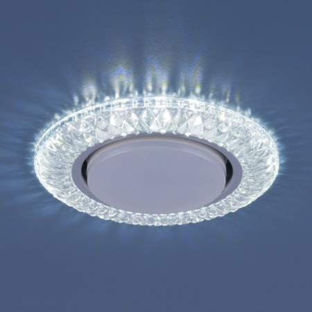 Встраиваемые точечные светильники — Встраиваемый светильник Elektrostandard 3020 GX53 CL прозрачный купить в 