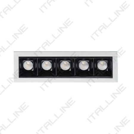 Встраиваемые точечные светильники — Встраиваемый светильник ITALLINE DL 3073 white/black купить в 
