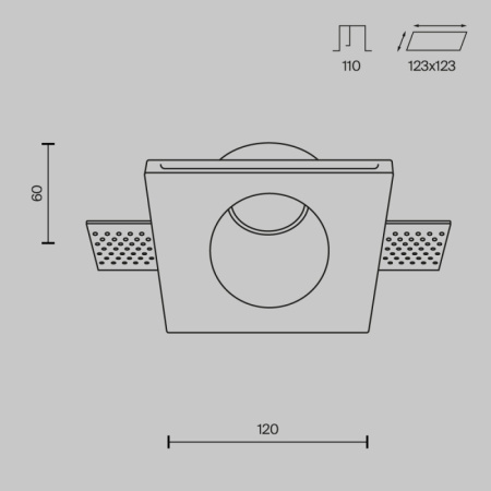 Встраиваемые точечные светильники — Встраиваемый светильник Maytoni Technical DL001-1-01-W купить в 