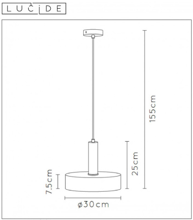 Подвесные светильники — Подвесной светильник LUCIDE 30472/30/02 купить в 