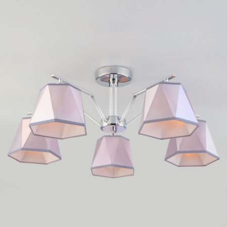 Люстры на штанге — Люстра на штанге Eurosvet 60076/5 хром купить в 