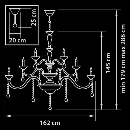 Потолочные люстры — Подвесная люстра Osgona Artifici 719368 купить в 