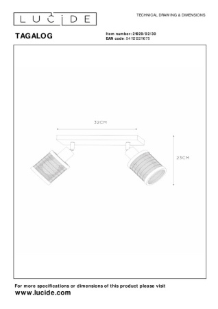 Споты — Спот LUCIDE 21929/02/30 купить в 