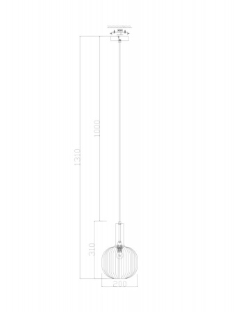 Подвесные светильники — Подвесной светильник Freya FR8012PL-01AM купить в 