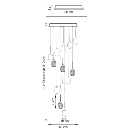 Люстры каскадные — Каскадная люстра Lightstar 738131 купить в 