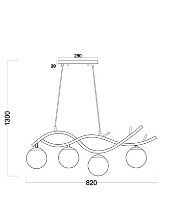 Люстры подвесные — Подвесная люстра Freya FR8014PL-04BS купить в 