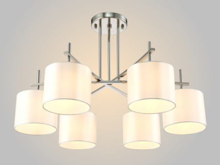 Люстры на штанге — Люстра на штанге Crystal Lux SERGIO PL6 NICKEL купить в 