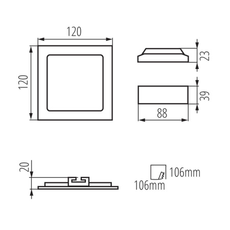 Светильники Downlight — Встраиваемый светодиодный светильник Kanlux KATRO V2LED 6W-NW-SN 27217 купить в  Светильники Downlight — Встраиваемый светодиодный светильник Kanlux KATRO V2LED 6W-NW-SN 27217 купить в