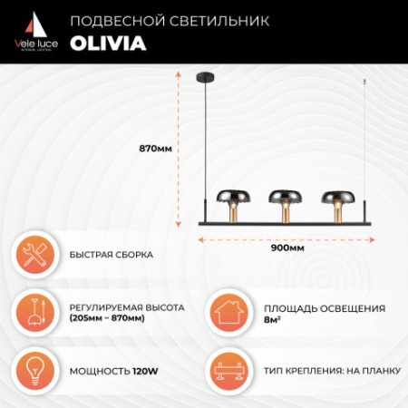 Подвесные светильники — Подвесной светильник Vele Luce VL5642P03 купить в 