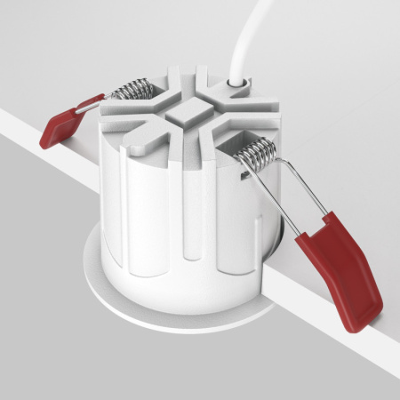 Встраиваемые точечные светильники — Встраиваемый светильник Maytoni Technical DL043-01-10W3K-D-RD-W купить в 