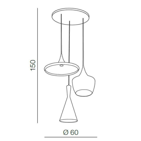 Люстры подвесные — Подвесная люстра Azzardo Mix AZ1339 купить в 