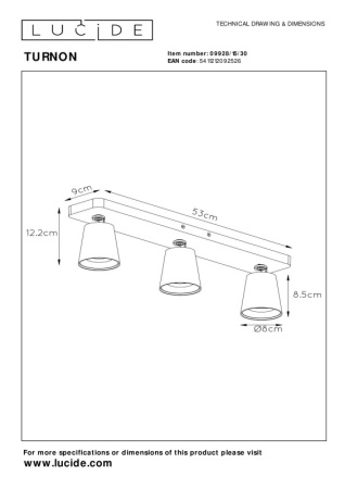 Споты — Спот LUCIDE 09928/15/30 купить в 